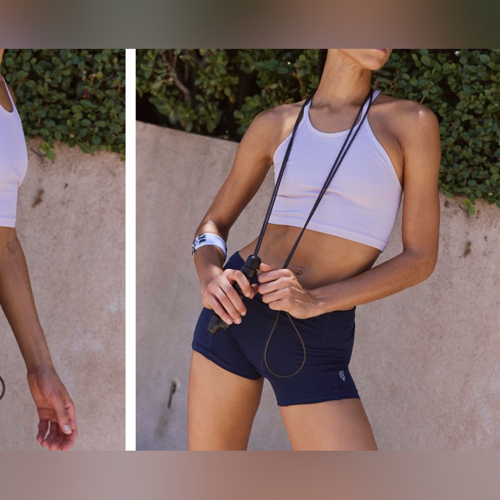 NWOT Free People FP Movement Happiness Runs Crop Tank lavender glaze XS/S - Picture 5 of 9